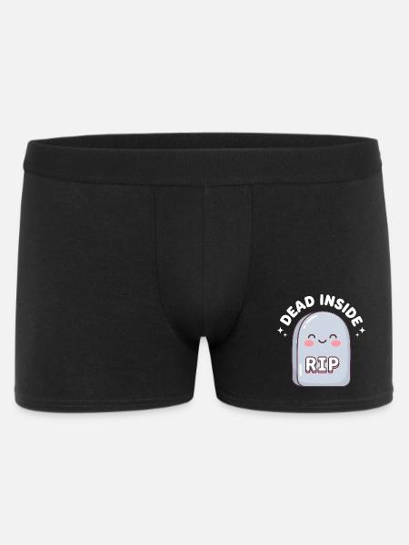 Cute RIP Tombstone Design - Men's Boxer Shorts - black