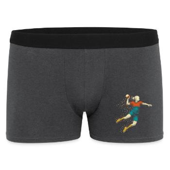 handball mädchen - Männer Boxer Shorts - Anthrazit - Vorne