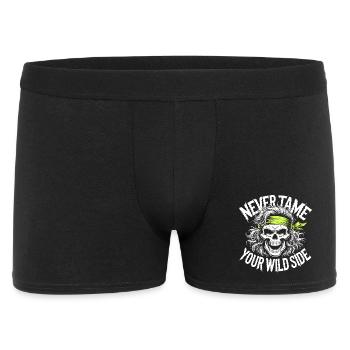 Neon Skull Rebel Bandana Art - Men's Boxer Shorts - black - Front