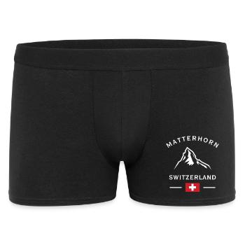 Matterhorn Alps Switzerland Logo - Men's Boxer Shorts - black - Front