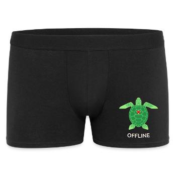 Mode hors ligne Tortue - Boxer Homme - noir - Devant