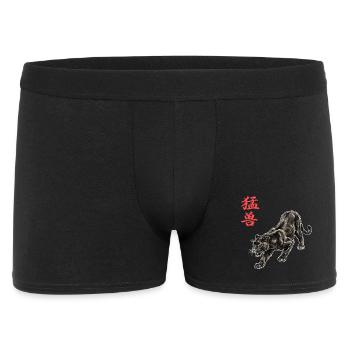 Schwarze Raubkatze Kampfkunst Panther - Männer Boxer Shorts - Schwarz - Vorne