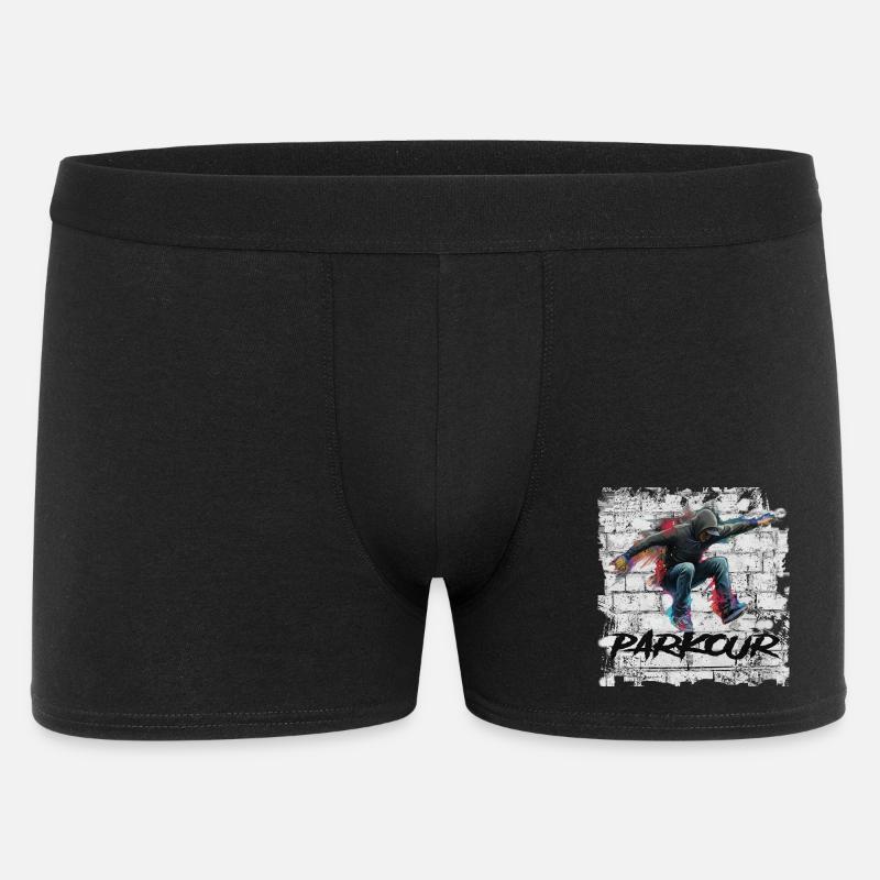 Parkour - Männer Boxer Shorts - Schwarz