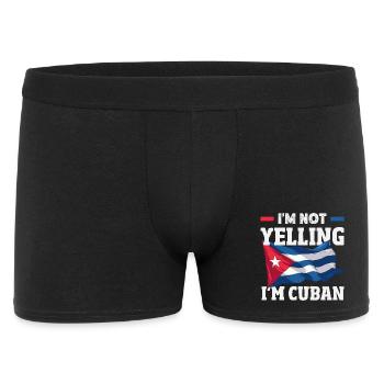 Kuba Stolz & Heimat - Cuba Flagge Design - Männer Boxer Shorts - Schwarz - Vorne