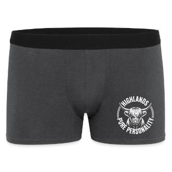 Highland Pure Personality - Men's Boxer Shorts - charcoal grey - Front