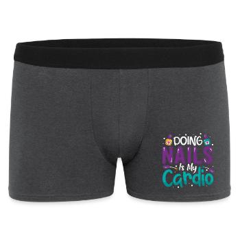 Nail Designer Nail Designer Cosmetics Nail Salon - Men's Boxer Shorts - charcoal grey - Front