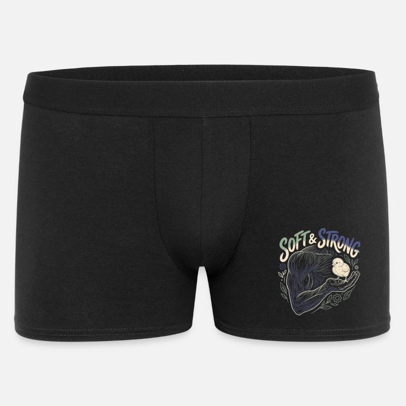 Soft And Strong Men - Men's Boxer Shorts - black