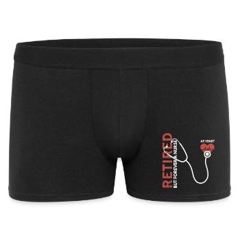retired but forever a nurse - Men's Boxer Shorts - black - Front