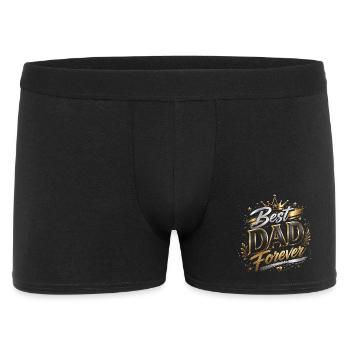Best Forever Dad – Vatertag - Männer Boxer Shorts - Schwarz - Vorne