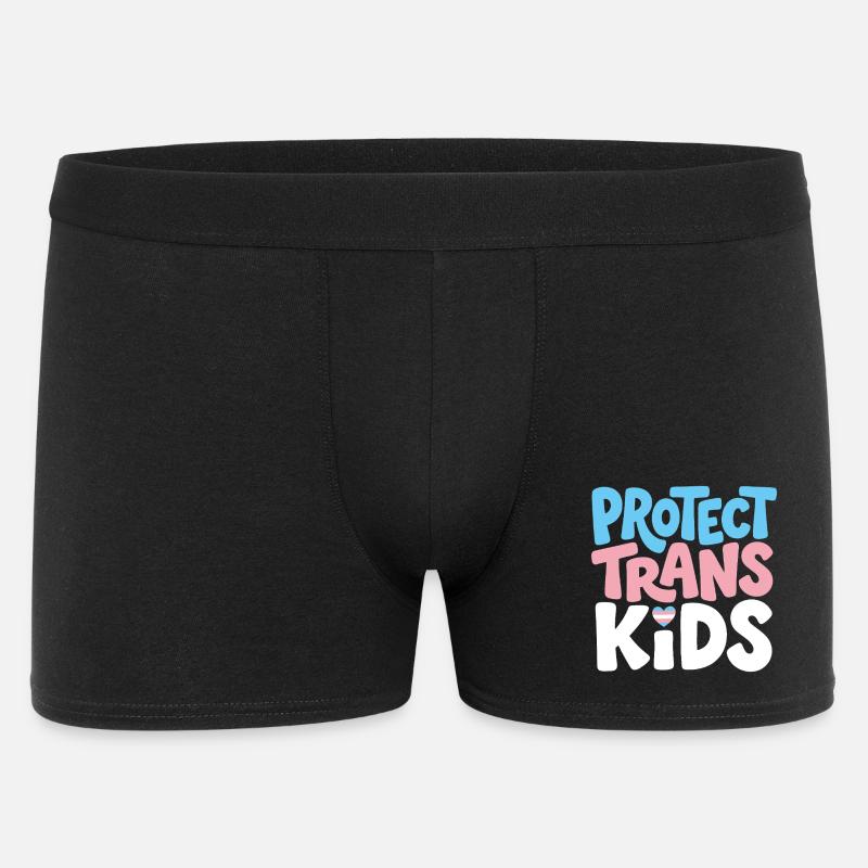 Protect Trans Kids Tee - Boxer Homme - noir