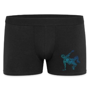 Die Hip-Hop-Tänzer und Breakdance passen zusammen - Männer Boxer Shorts - Schwarz - Vorne
