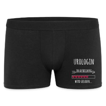 Urologin Ausbildung Medizinstudium Ärztin Medizin  - Männer Boxer Shorts - Schwarz - Vorne