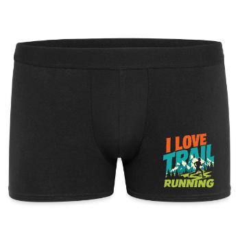 I Love Trail Running - Men's Boxer Shorts - black - Front