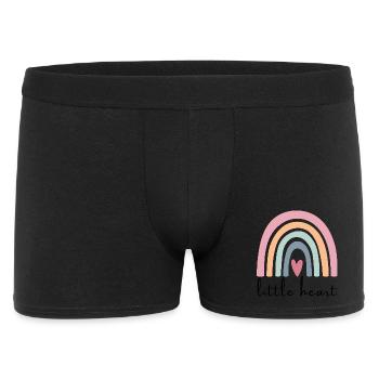 Little Heart Rainbow | Children's Design - Men's Boxer Shorts - black - Front