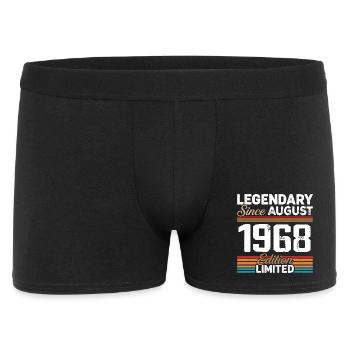 Légendaire Depuis Août 1968 Vintage Rétro - Boxer Homme - noir - Devant