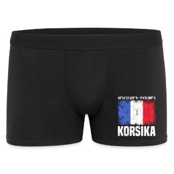 Tournée en Corse - Boxer Homme - noir - Devant