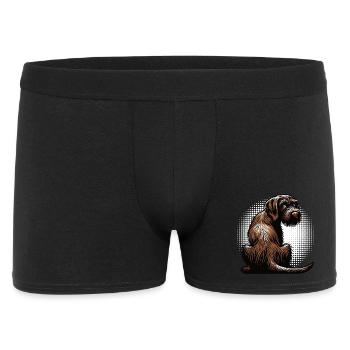 Deutsch Drahthaar Deutsch-Drahthaar Besitzer - Männer Boxer Shorts - Schwarz - Vorne