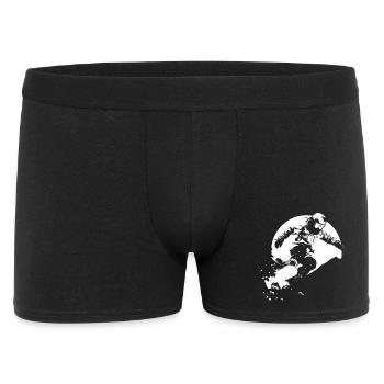 Snowboarder Drawing - Men's Boxer Shorts - black - Front
