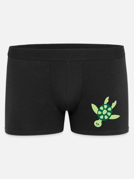 Tortue de mer colorée - Boxer Homme - noir