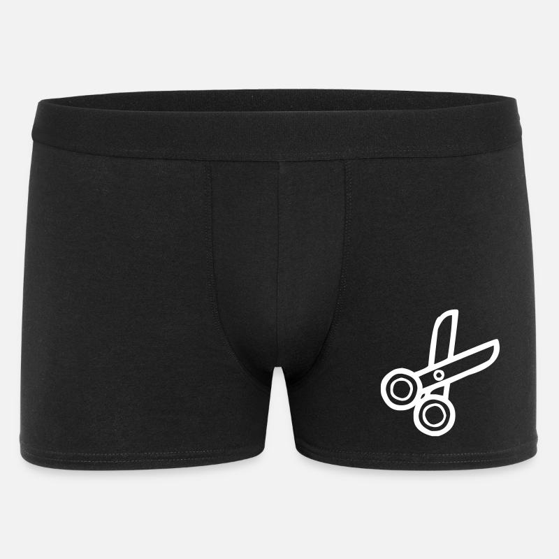 Schere zum Schneiden - Männer Boxer Shorts - Schwarz
