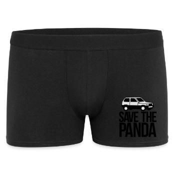 save the panda - Men's Boxer Shorts - black - Front