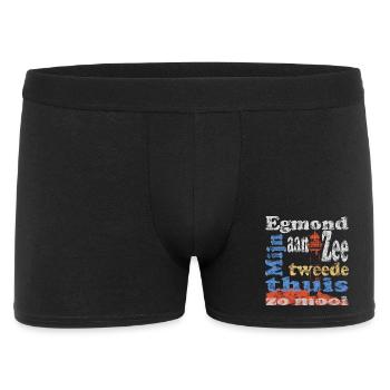 Egmond aan Zee Holland - Männer Boxer Shorts - Schwarz - Vorne