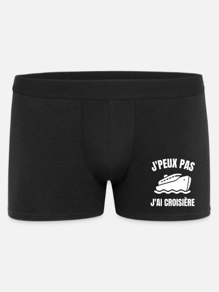 croisière, faire une croisière - Boxer Homme - noir