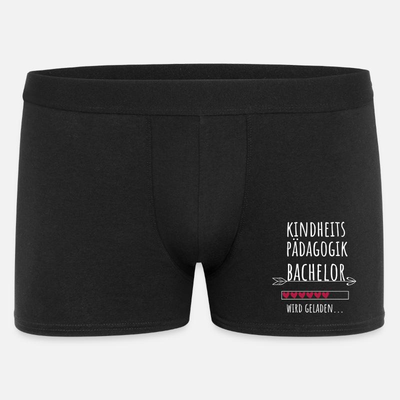 Kindheitspädagogik Bachelor Studium Geschenk - Männer Boxer Shorts - Schwarz