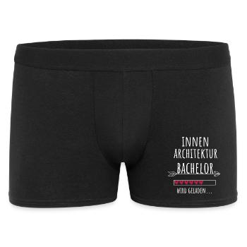 Innenarchitektur Bachelor Studium Geschenk - Männer Boxer Shorts - Schwarz - Vorne