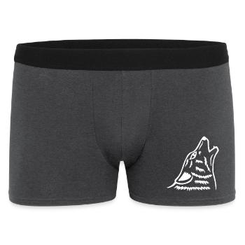 Das Heulen des weißen Wolfes - Männer Boxer Shorts - Anthrazit - Vorne