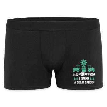 Fleurs de tracteurs Garden Love - Boxer Homme - noir - Devant