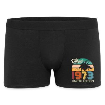 Millésime 1973 Palmiers Edition Limitée - Boxer Homme - noir - Devant