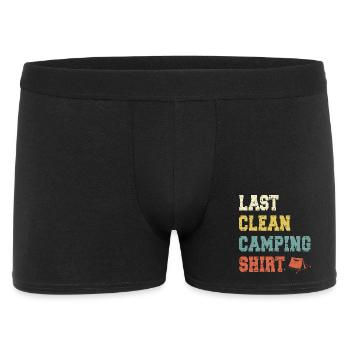 Camping Campen - Männer Boxer Shorts - Schwarz - Vorne