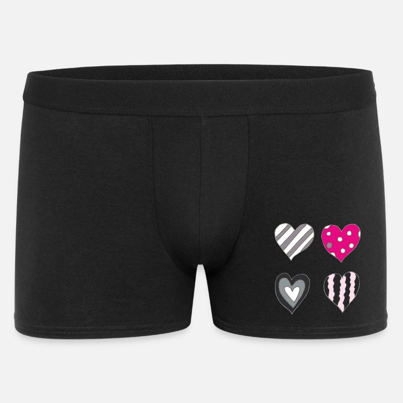 herzen variation - Männer Boxer Shorts - Schwarz