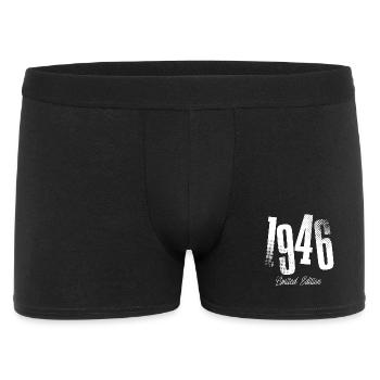 1946 Born birthday Year of construction - Men's Boxer Shorts - black - Front