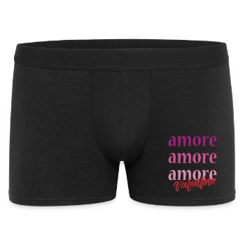 t-shirt love Valentine's Day love Liebe amour amor - Men's Boxer Shorts - black - Front