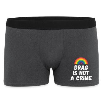 Drag is not A Crime - Men's Boxer Shorts - charcoal grey - Front