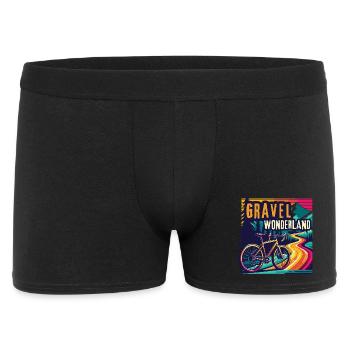 Vivid Gravel Bike Wonderland Bike Art - Men's Boxer Shorts - black - Front