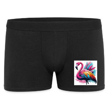 Pink Flamingo - Men's Boxer Shorts - black - Front