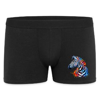 Zebra - Men's Boxer Shorts - black - Front