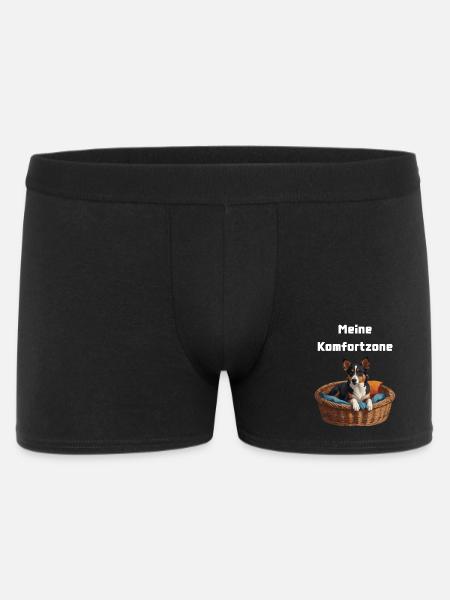 Meine Komfortzone Hunde Edition - Männer Boxer Shorts - Schwarz