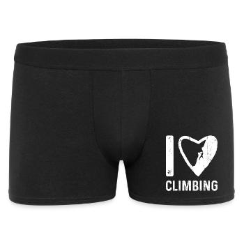 I Heart Climbing - Men's Boxer Shorts - black - Front