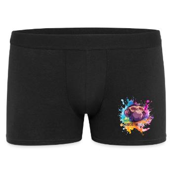 Music is the monkey pun - Men's Boxer Shorts - black - Front