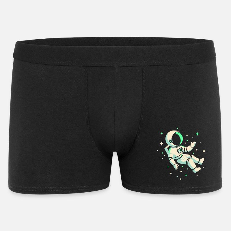 Astronaut - Männer Boxer Shorts - Schwarz