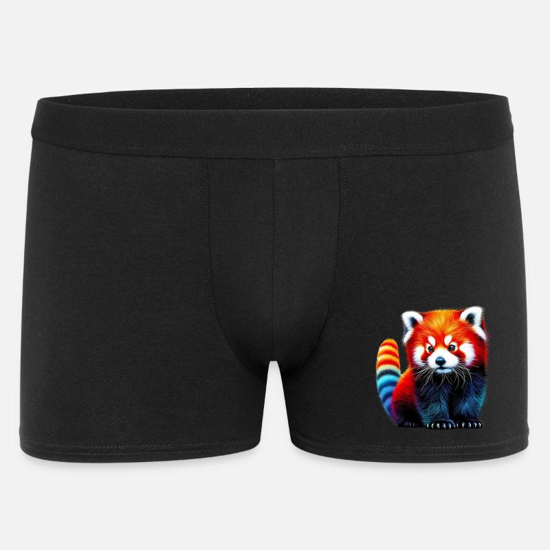 Kleiner Panda - Männer Boxer Shorts - Schwarz