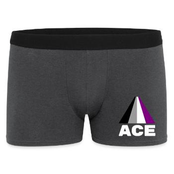 Asexuell, Asexualität, Ass - Männer Boxer Shorts - Anthrazit - Vorne