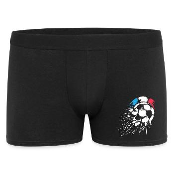 Logo de l’explosion du ballon de l’équipe de France - Boxer Homme - noir - Devant