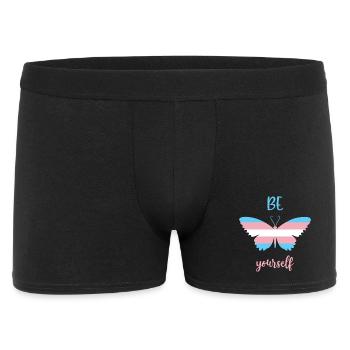 LGBT Pride Month - Be Yourself - Trans Power - Men's Boxer Shorts - black - Front