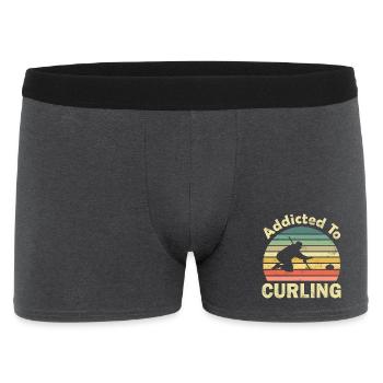 Curling - Men's Boxer Shorts - charcoal grey - Front