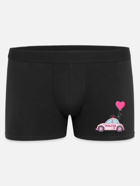 Police Heart Pink - Men's Boxer Shorts - black